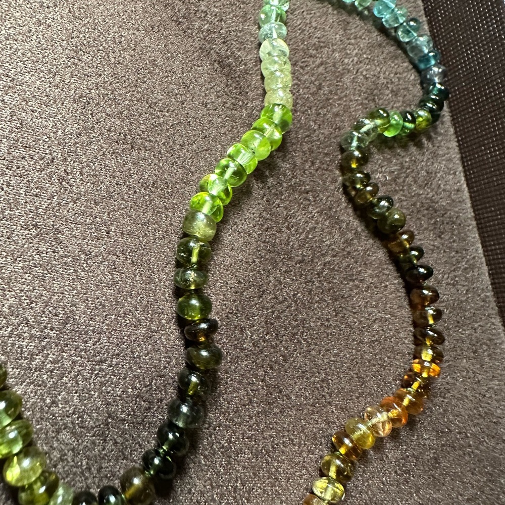Encirkled Jewelry Mini Camo Gemstone and 14k Necklace 21 in - Picture 5 of 9